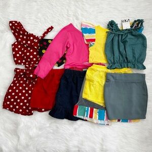 New BUNDLE (5) Girls Toddler Size 4T-5T Summer Outfit Matching Set